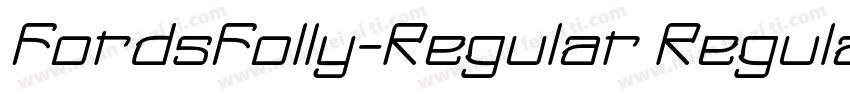 FordsFolly-Regular Regular字体转换